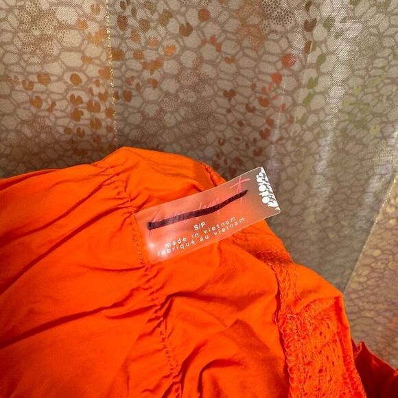 Free People Movement In The Wild Orange Cayanne Shorts Small NWOT - Picture 5 of 8